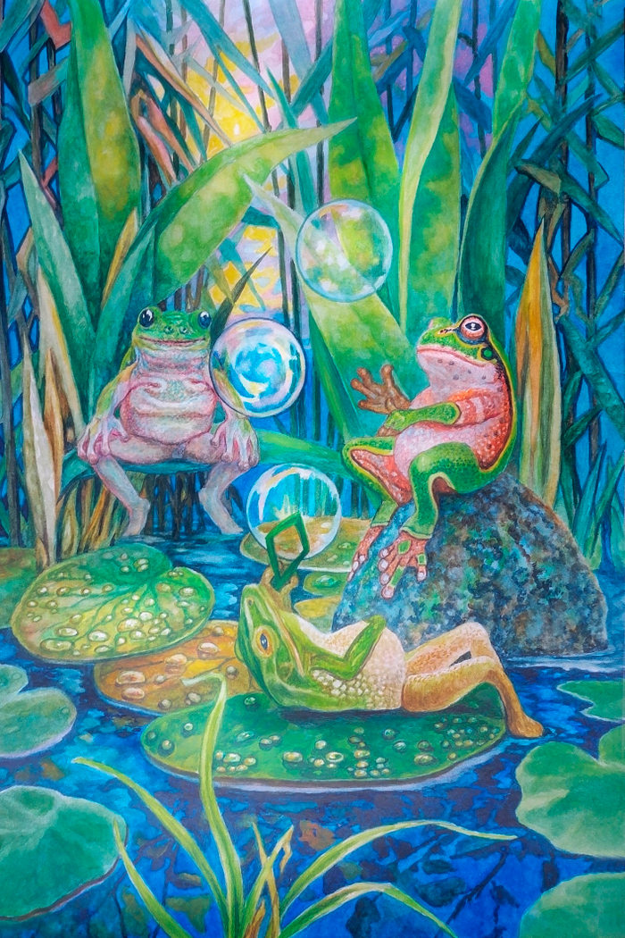 Трио летних лягушат