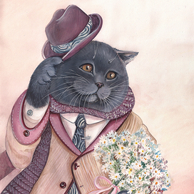 Кот романтик