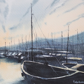 Закат в порту