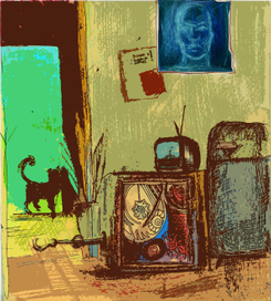 Чьё-то фото на стене