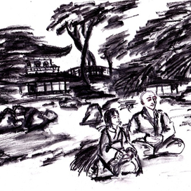 Девочка и монах