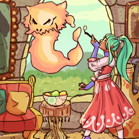 Девушка с пузырями