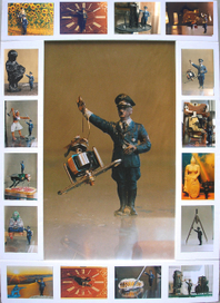 Житие маленького солдатика Гитлера, сделано по схеме иконы в клеймах.
