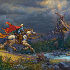 Иллюстрация к былине "Добрыня Никитич".