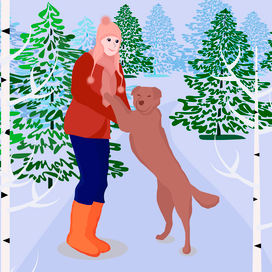 прогулка зимой