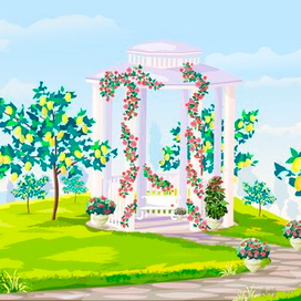 Цветущий сад