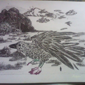 иллюстрация к песне "Ворон"