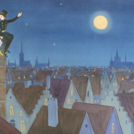 разворот к сказке "Пастушка и трубочист"