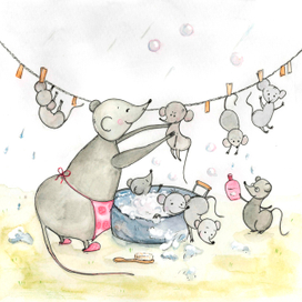 Купание крысят