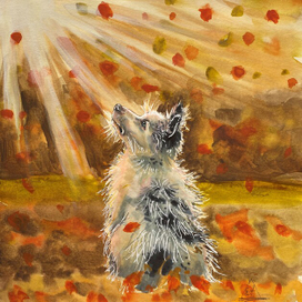 Осенний щенок