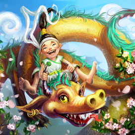 Пролетая над сакурой