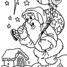 Рождественские раскраски