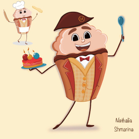 Бренд персонаж для кофейни 