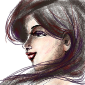 Рисунок девушки