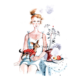 Дама с собачкой))