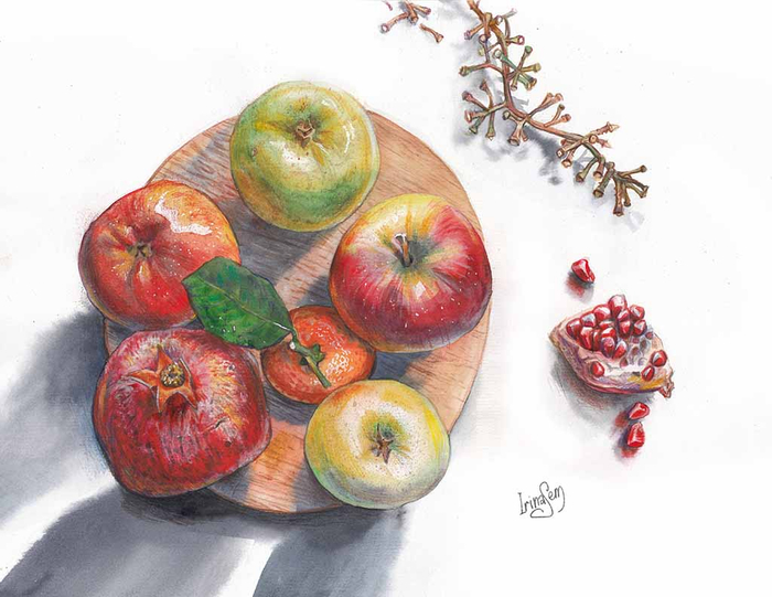 мандаринки уже прячутся)))