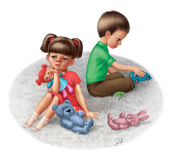 поссорились 