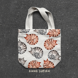 сумка спящие коты