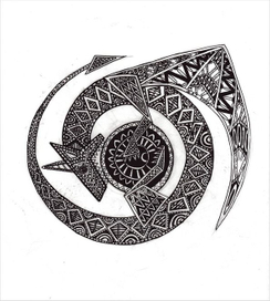 Дракон, пожирающий луну