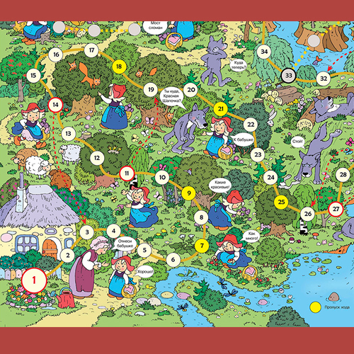 Игра-бродилка "Красная шапочка"  1 часть