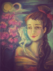 Японский сюжет вдохновения и счастья