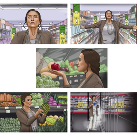 супермаркет сториборд 