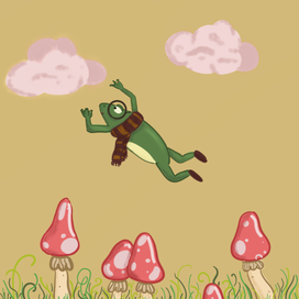 Flying frog