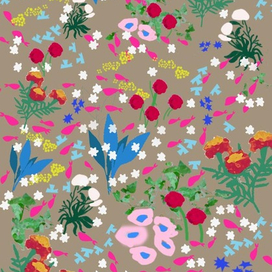 цветочный принт