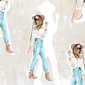 Девушка в шляпке