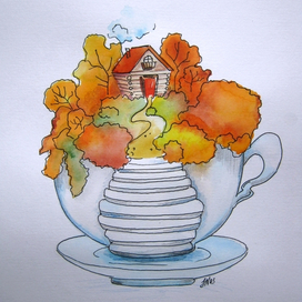 Чашка осени