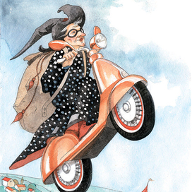 Бефана на мопеде. "Новогодняя книга" Джанни Родари