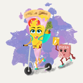 Кусочек пиццы