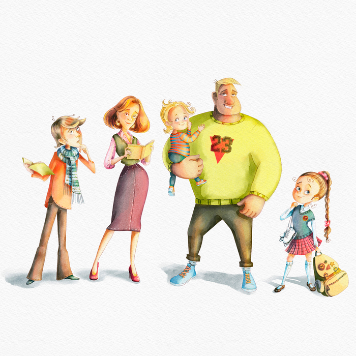 Персонажи - семья Хорошеевых