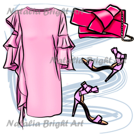 Розовый образ на выход