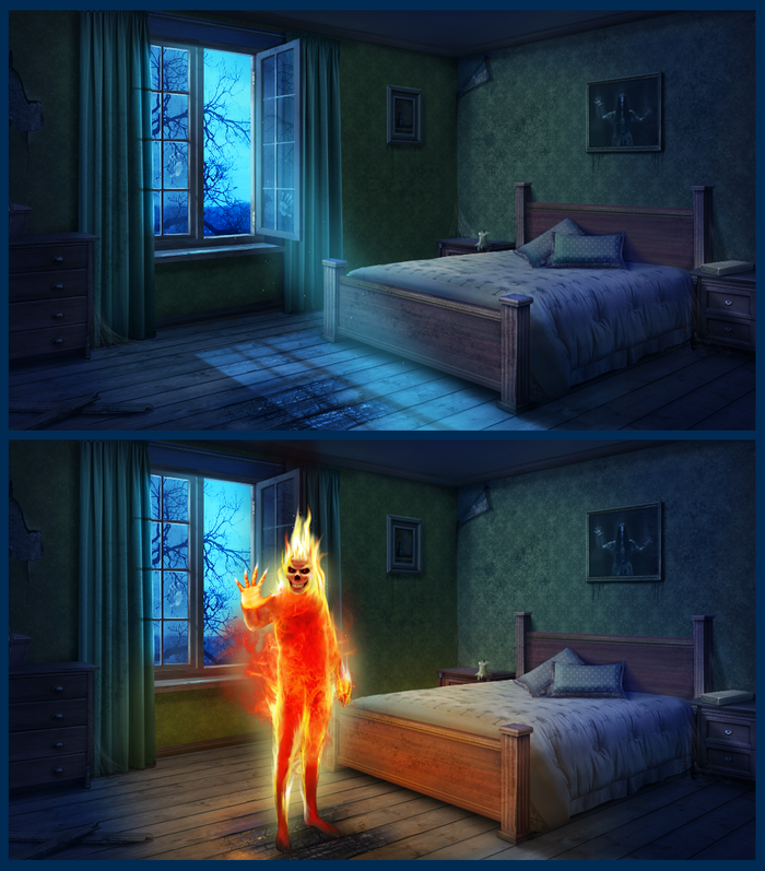 Комната в стиле мистика