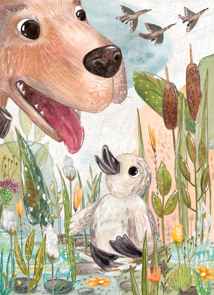 Иллюстрация к сказке "Гадкий утенок"