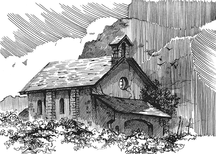 Церковь у подножия вулкана