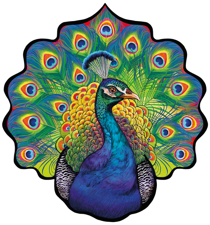 Павлин для пазлов