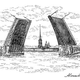 Дворцовый мост.