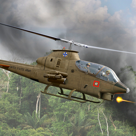 AH-1G Huey Cobra (box art for ICM)