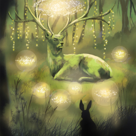 Иллюстрация к сказке "Великое приключение зайца по имени Джалад"