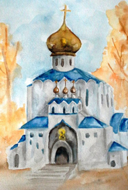 Царский Собор в Царском Селе зимой