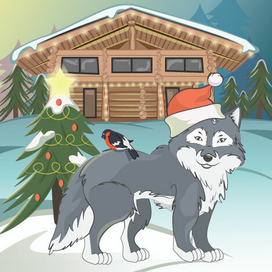 Новогодняя открытка