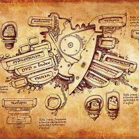 Эскизы для сайта (в стиле Леонардо)