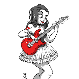 Гитаристка