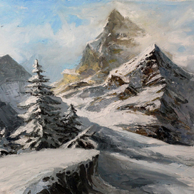 "Заснеженные горы"