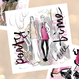 Fasion-иллюстрации новой коллекции Lime