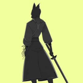 Кот самурай