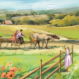 «Сабан туе» (сабантуй). Иллюстрация к книге «Оянкеле юл»