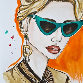 Девушка в очках 